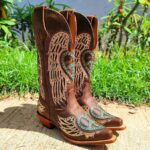 Bota Texana Feminina Goyazes Dallas Tabaco