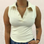 Regata Polo Feminina Moiadeiros Bege