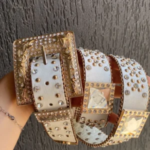 Cinto Longhorn branco