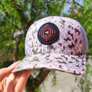 Boné Goyazes Pixels Verdes Tela Cinza