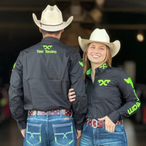 COMBO CASAL 2 CAMISAS TEX TEAM BULL - PRETO / VERDE