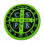 Adesivo Para Chapéu São Bento Verde Neon