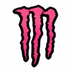 Adesivo Para Chapéu Monster Rosa Neon