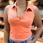 Regata Polo Feminina Moiadeiros Laranja
