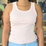 Regata Feminina Canelado Dien Bordado