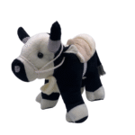 Boi De Pelúcia Preto Menino E Menina