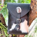 Bolsa De Couro Goyazes Pit Stop Preto