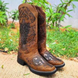 Bota Texana Feminina Goyazes Dallas Furta Cor