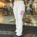 Calça Feminina Tex Team Cocar Branco
