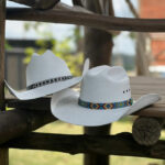 COMBO 02 CHAPÉU MUNDIAL AMERICANO BRILHANTE E TRIBAL - BRANCO