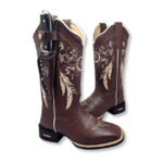 BotaFaca Filtro dos Sonhos
                                    - Couro Látego Marrom | Bordado com Linha 3D Mesclada