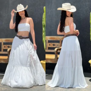 Conjunto Unicorn Western Maisa Branco