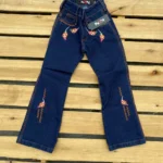 Calça bordada infantil