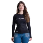 Camiseta Uv Texas Farm Preto Logo Branco