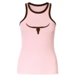 Regata Moiadeiros Rosa Logo Marrom