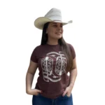 T Shirt Marrom Brand Western