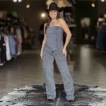 Conjunto Lady Anastasia Assimétrico Gray Brilho