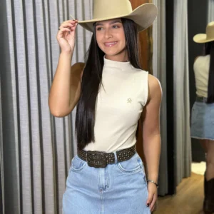 Short Saia Trama Jeans