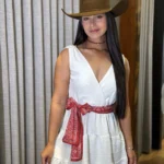 Vestido Turkese Branco