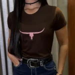 T shirt MOIADEIROS Marrom