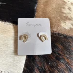 Brinco ferradura semijoia